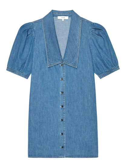 Denim Sailor Mini Dress