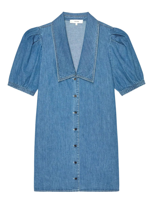 Denim Sailor Mini Dress