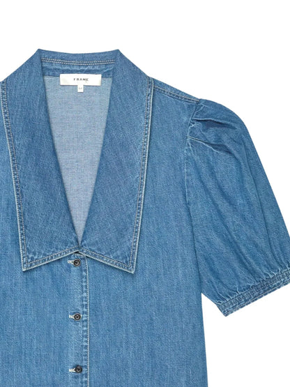 Denim Sailor Mini Dress