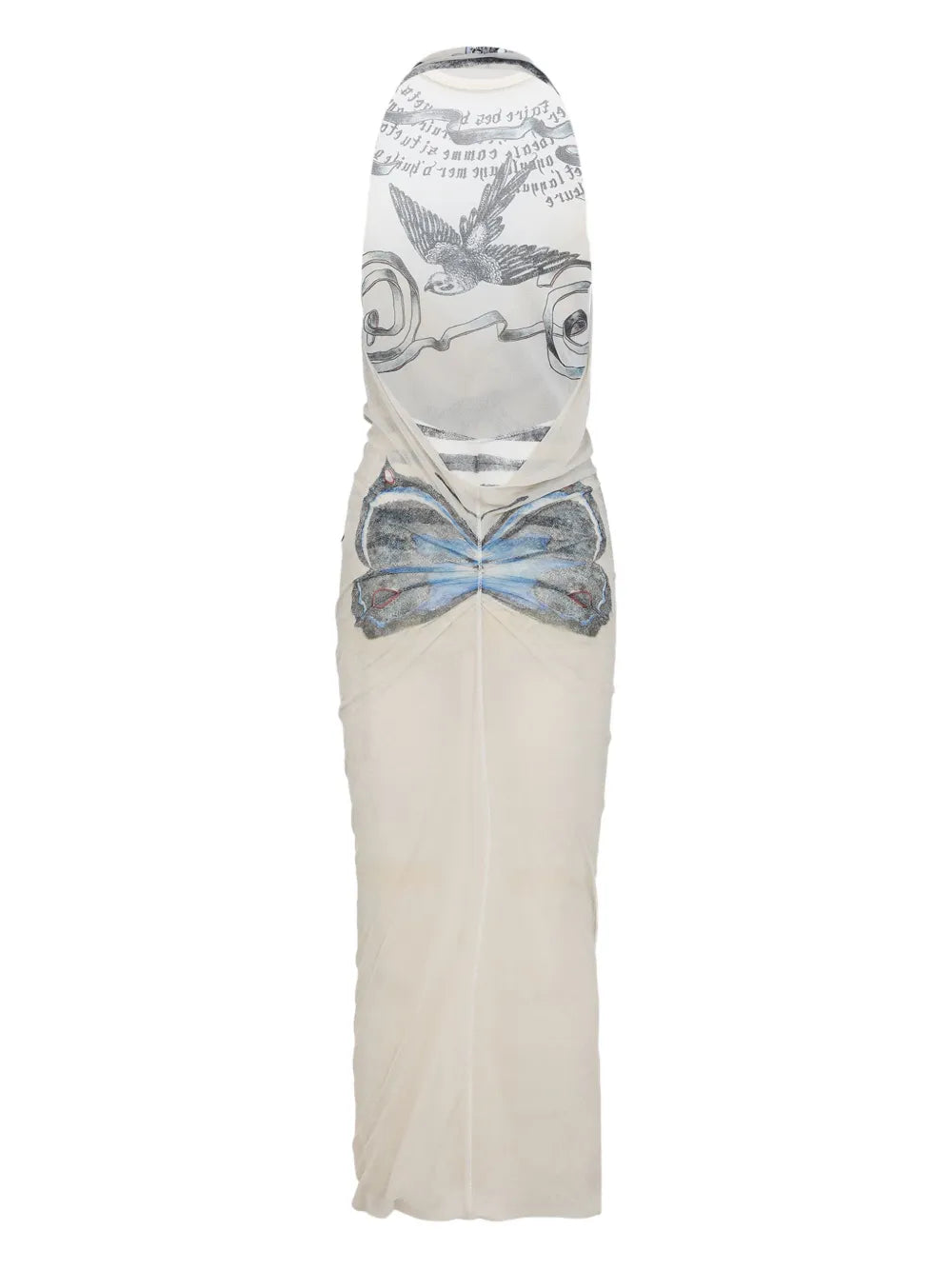Tattoo Rose And Bird Dress
