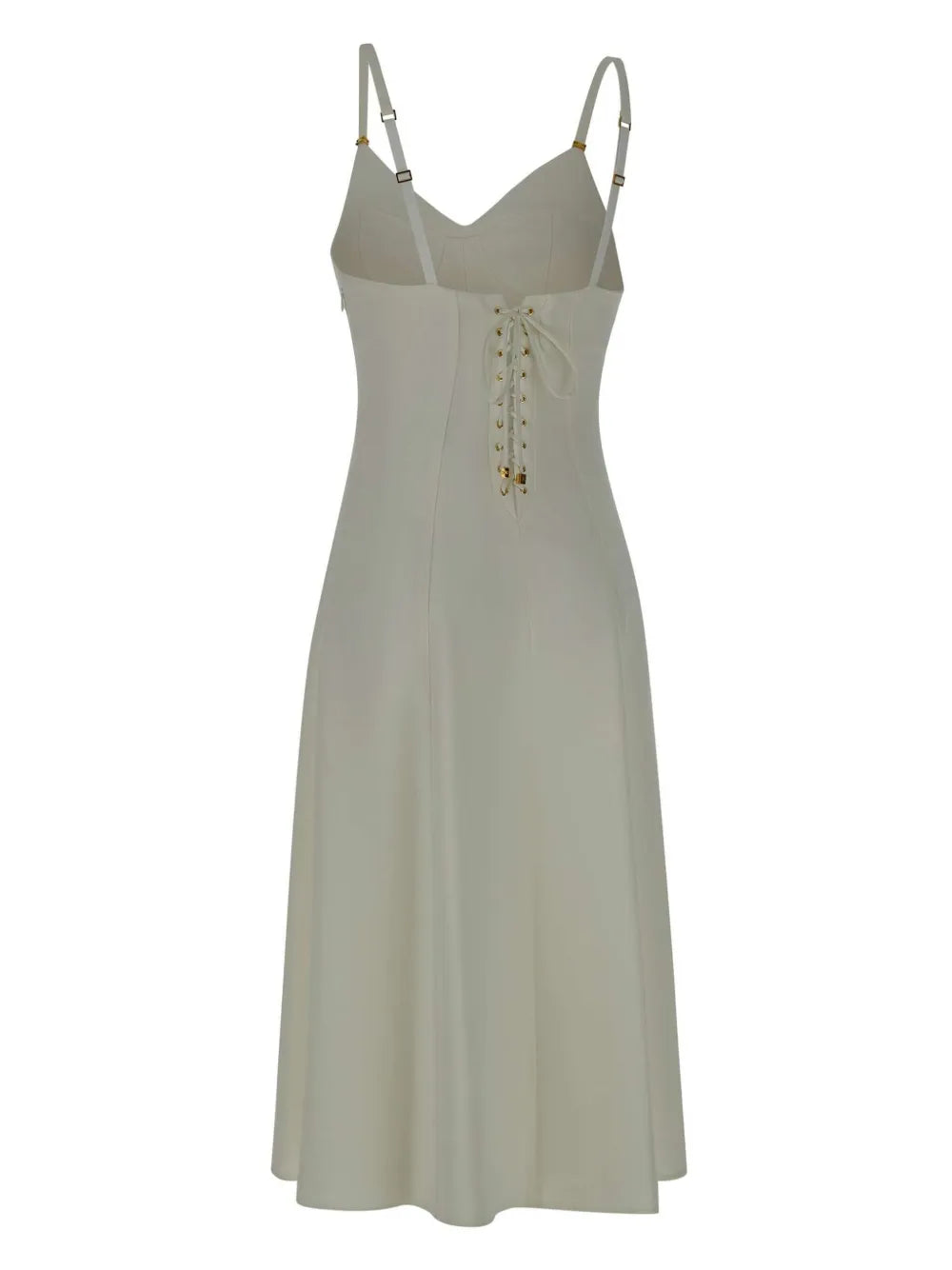 Lace-Up Midi Dress