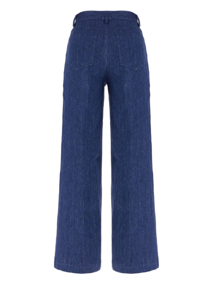 Linen Straight-Leg Trousers