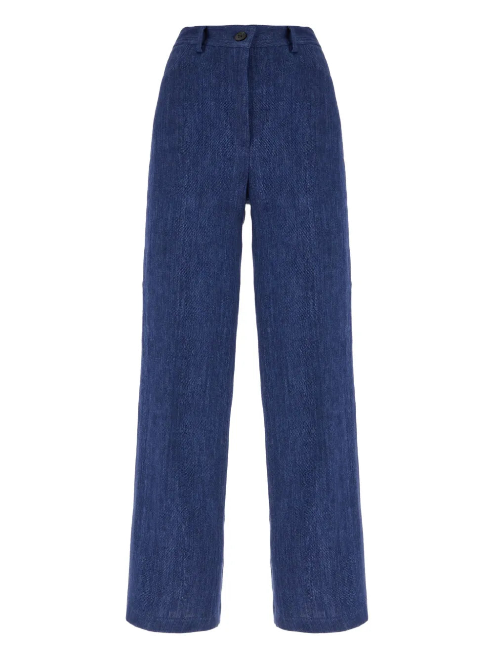 Linen Straight-Leg Trousers