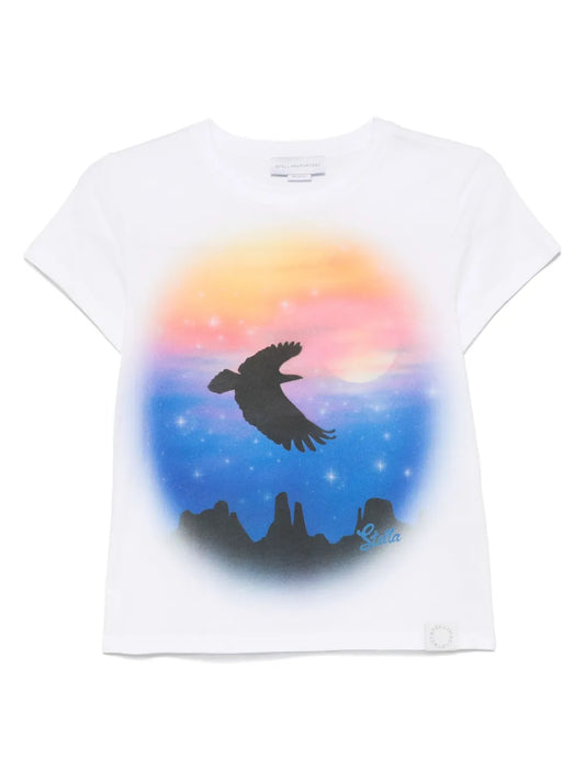 Bird-Print T-Shirt