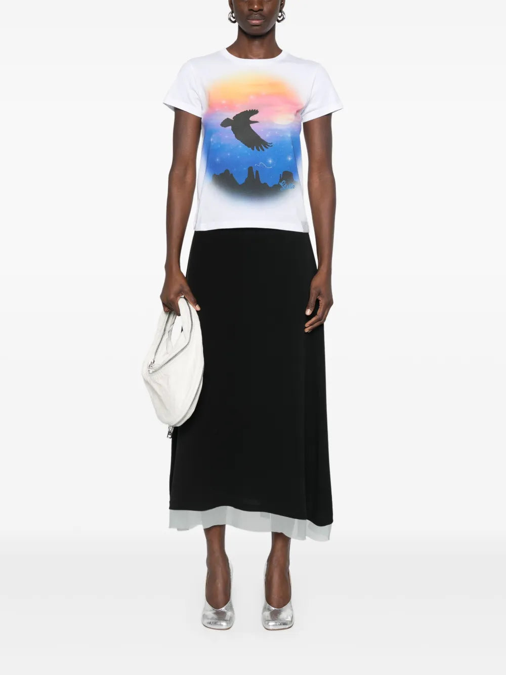 Bird-Print T-Shirt