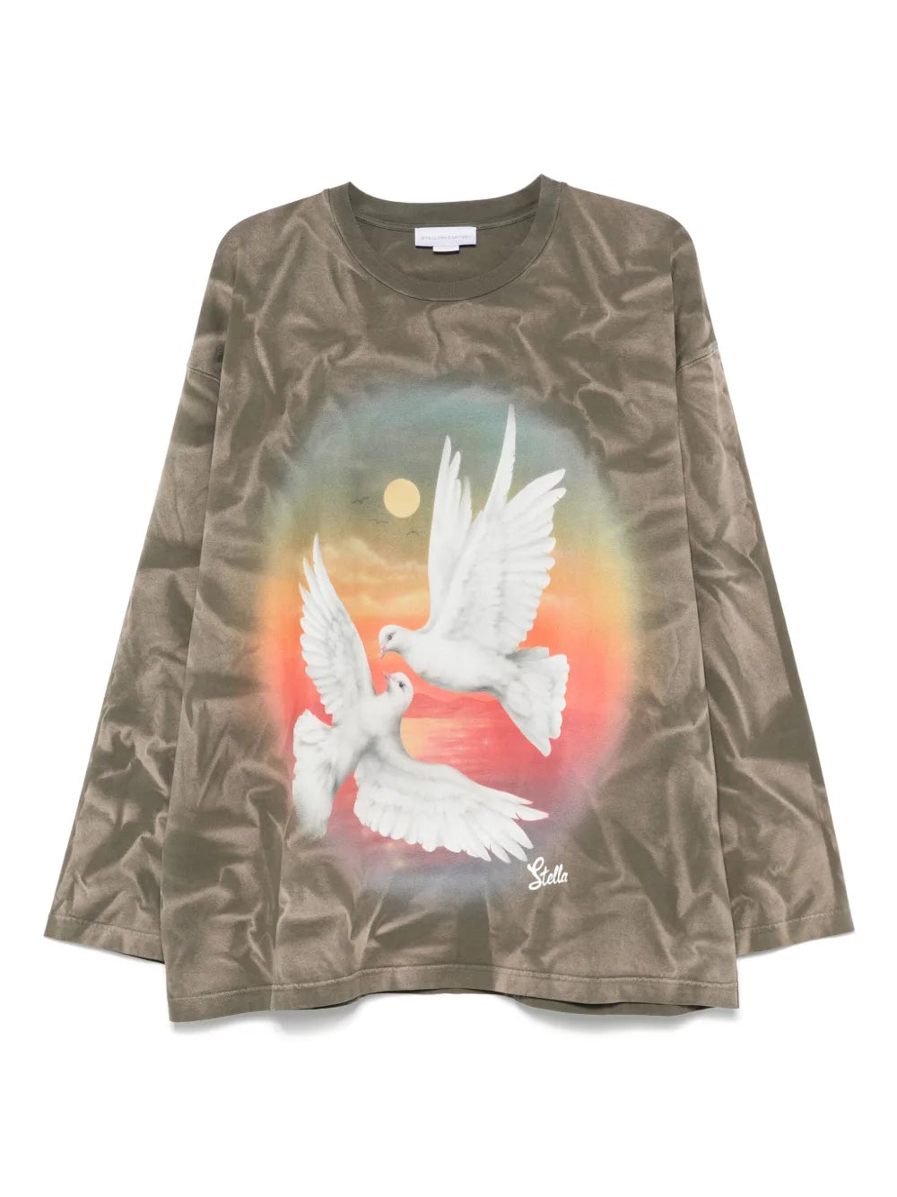 Bird-Print Top