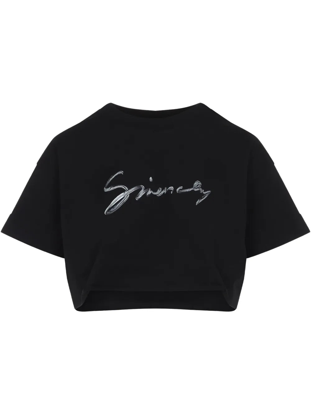 Logo-Print Cropped T-Shirt