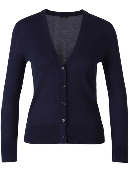 V-Neck Button-Up Cardigan