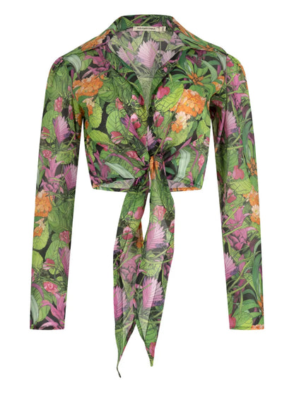 Jungle-Print Beach Shirt