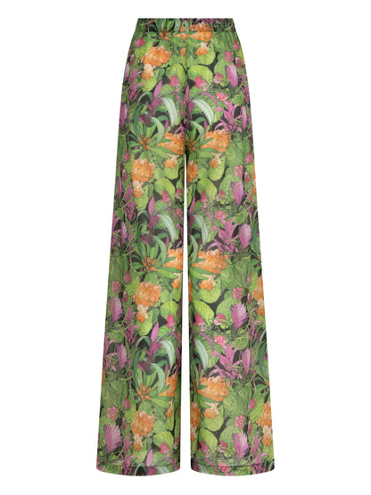 Jungle-Print Beach Trousers