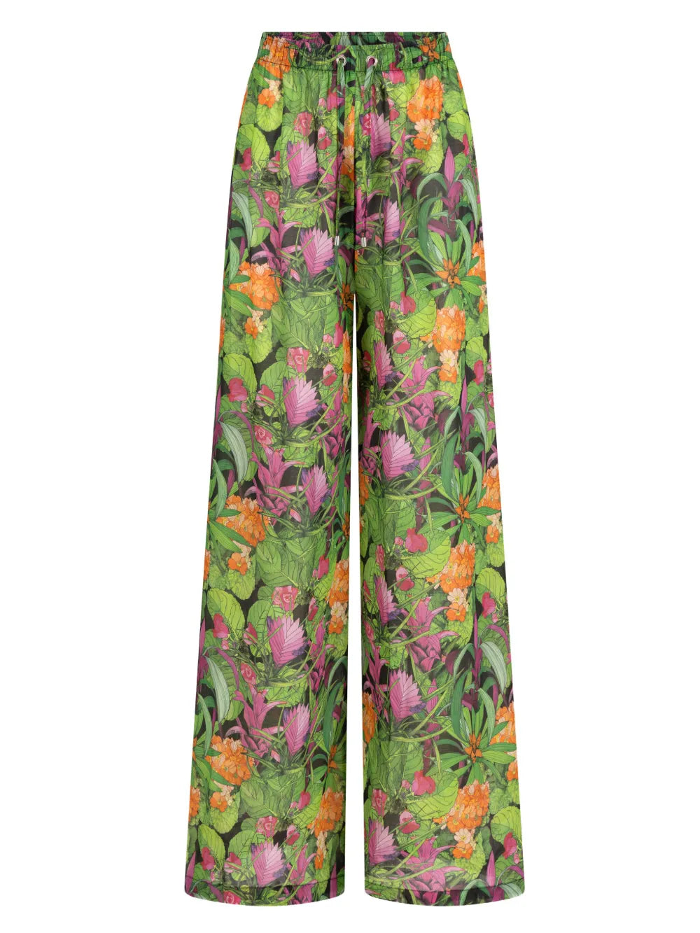 Jungle-Print Beach Trousers
