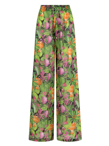 Jungle-Print Beach Trousers