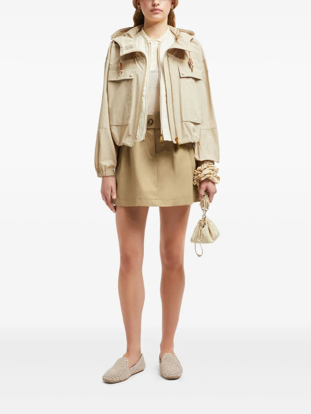 Mini Gabardine Skirt