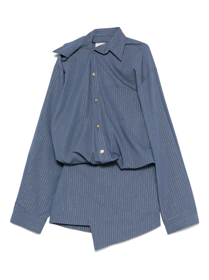 Pinstriped Mini Dress