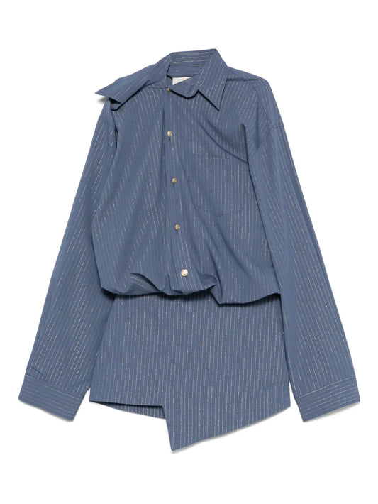Pinstriped Mini Dress