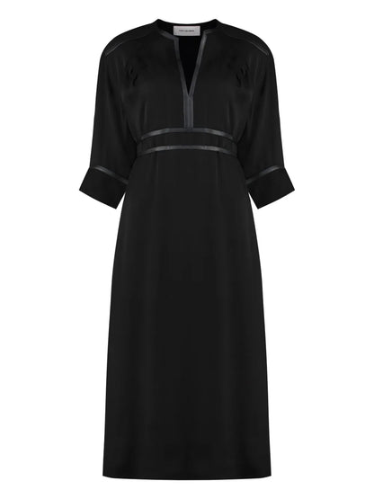 Crepe Midi Dress