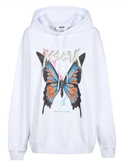 Butterfly-Print Hoodie