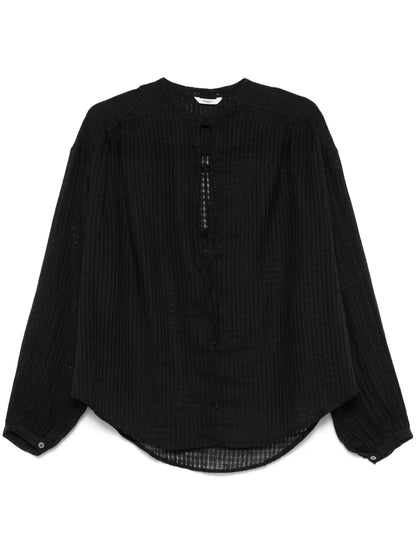 Fine-Check Blouse