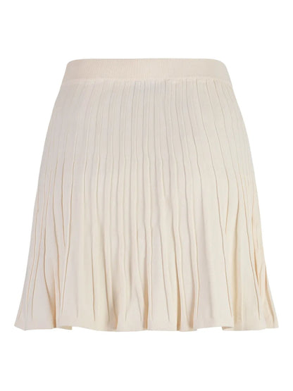 Plissé-Effect Mini Skirt