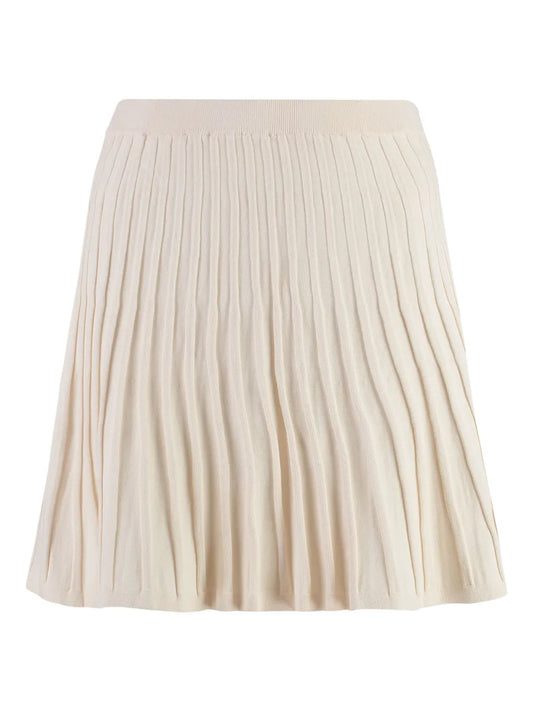 Plissé-Effect Mini Skirt