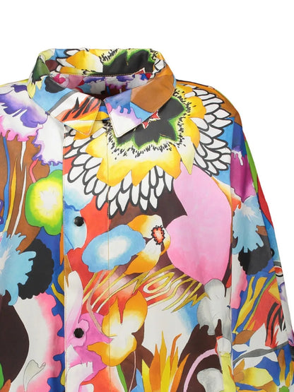 Printed Trench Coat