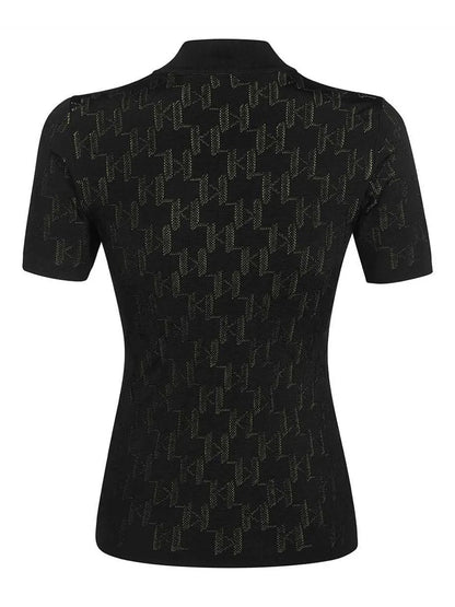 Logo-Jacquard Top