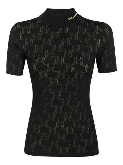 Logo-Jacquard Top