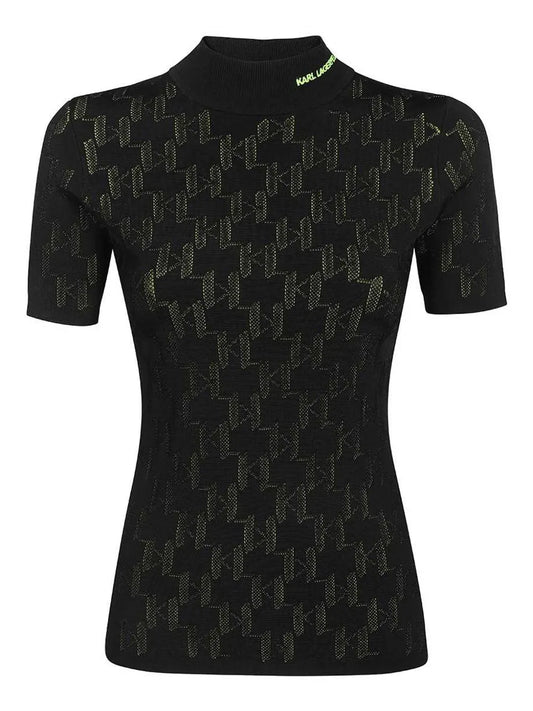 Logo-Jacquard Top