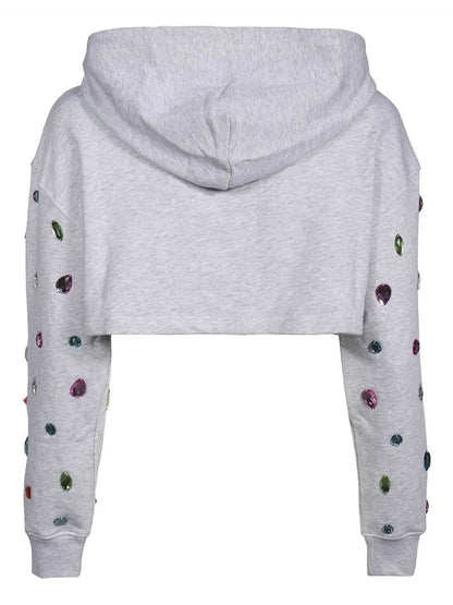 Crystal-Embellished Hoodie