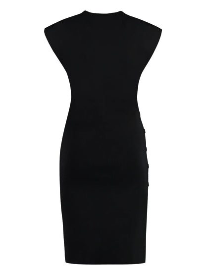 Ribbed-Knit Midi Dress
