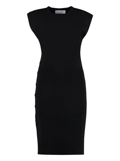 Ribbed-Knit Midi Dress