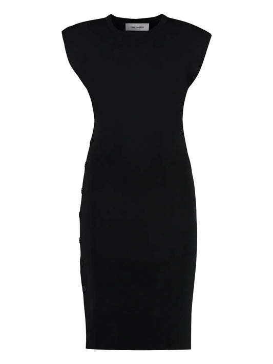 Ribbed-Knit Midi Dress