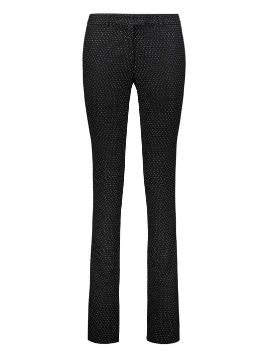 Polka-Dot Skinny Trousers