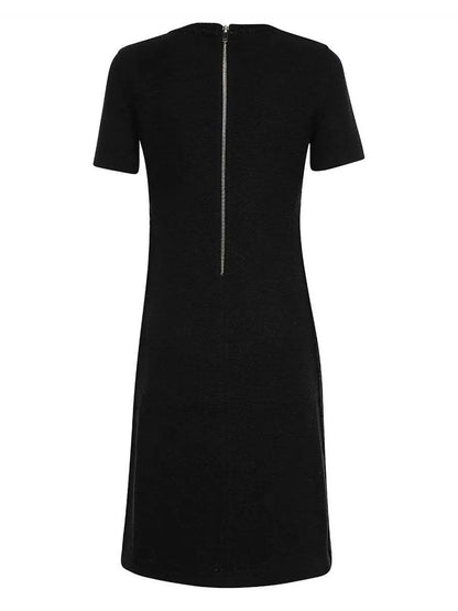 Short-Sleeve Tailored Dress