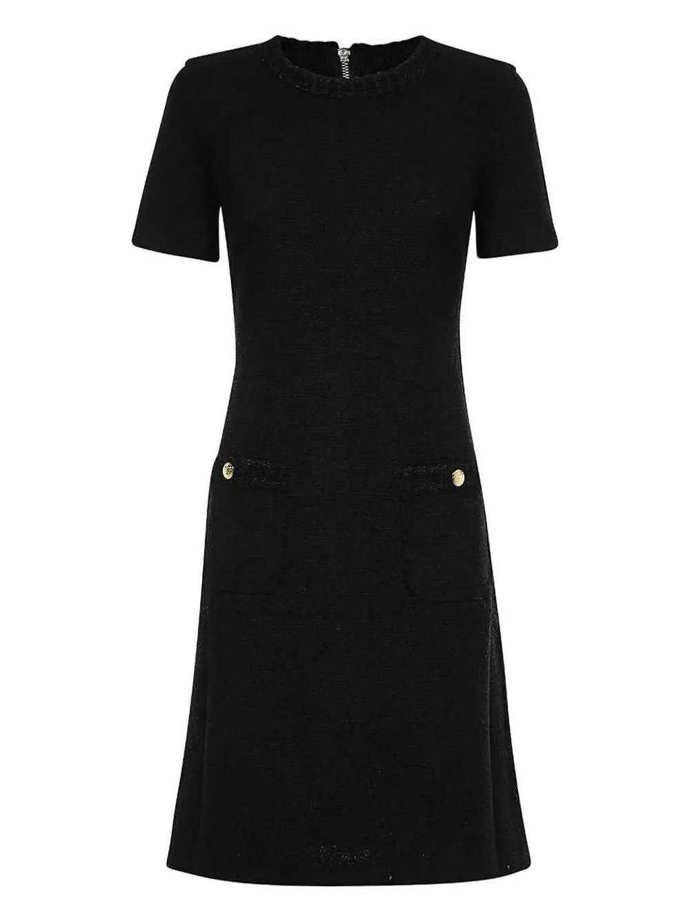 Short-Sleeve Tailored Dress