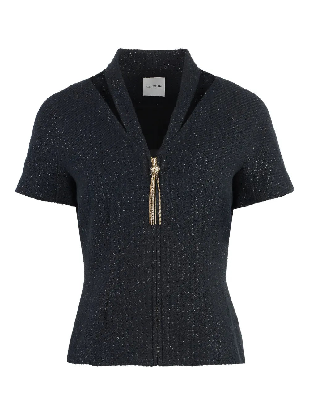 Ribbed Short-Sleeve Top