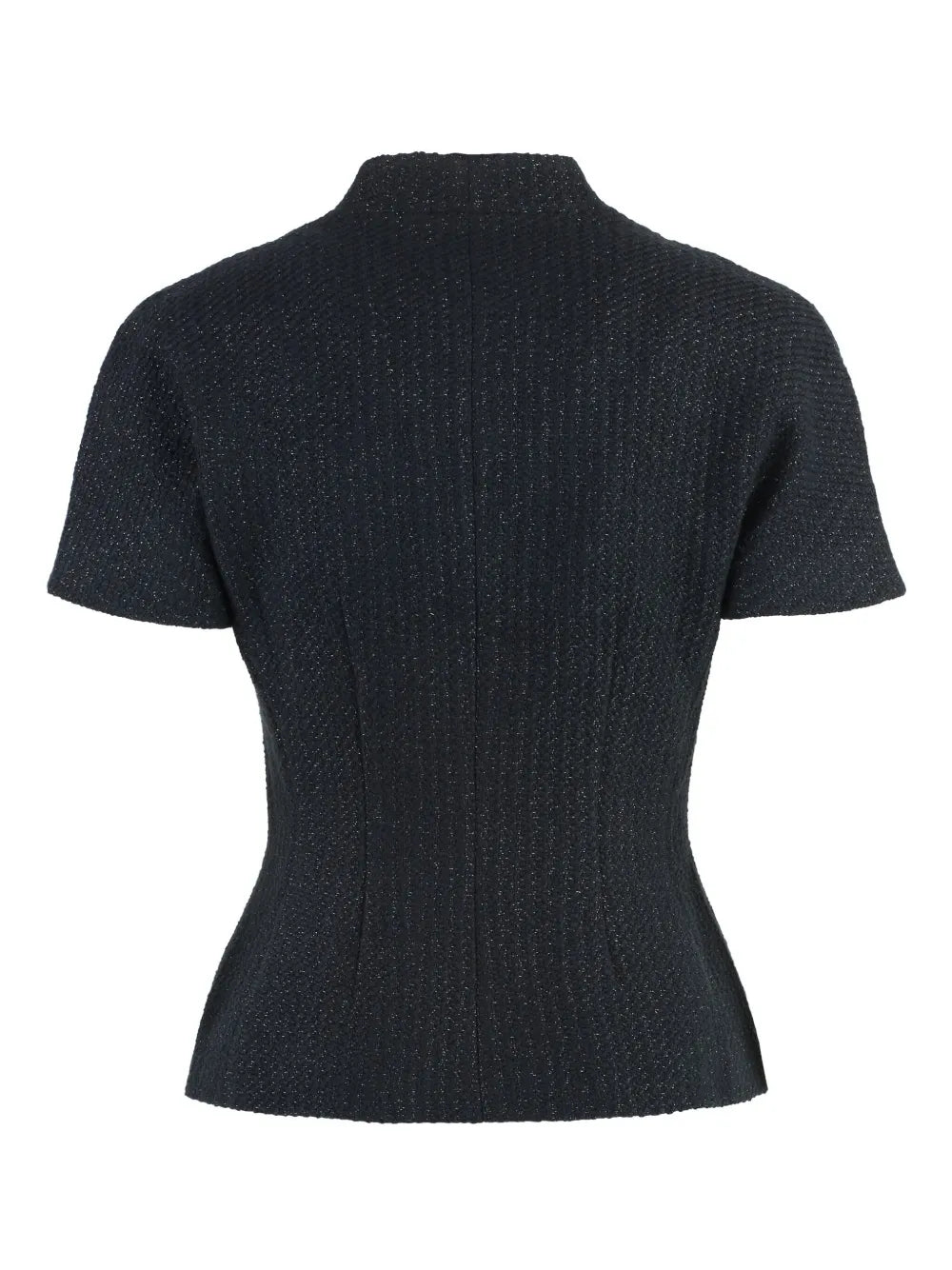 Ribbed Short-Sleeve Top