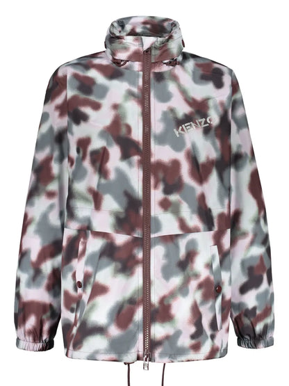 Logo-Print Oversized Jacket