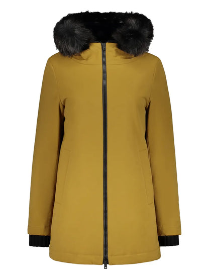 Faux Fur-Trim Parka Coat