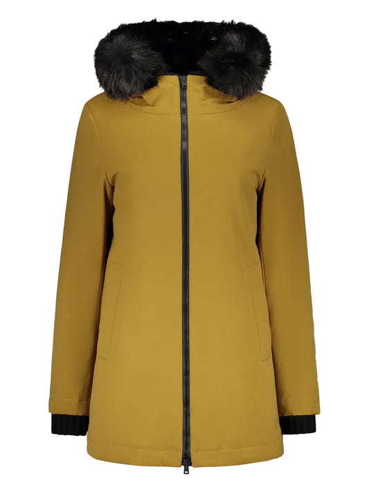 Faux Fur-Trim Parka Coat