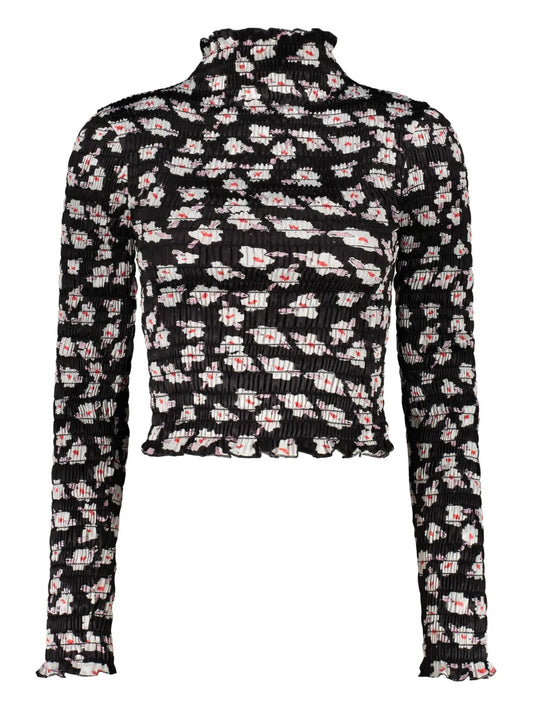 Floral-Print Top