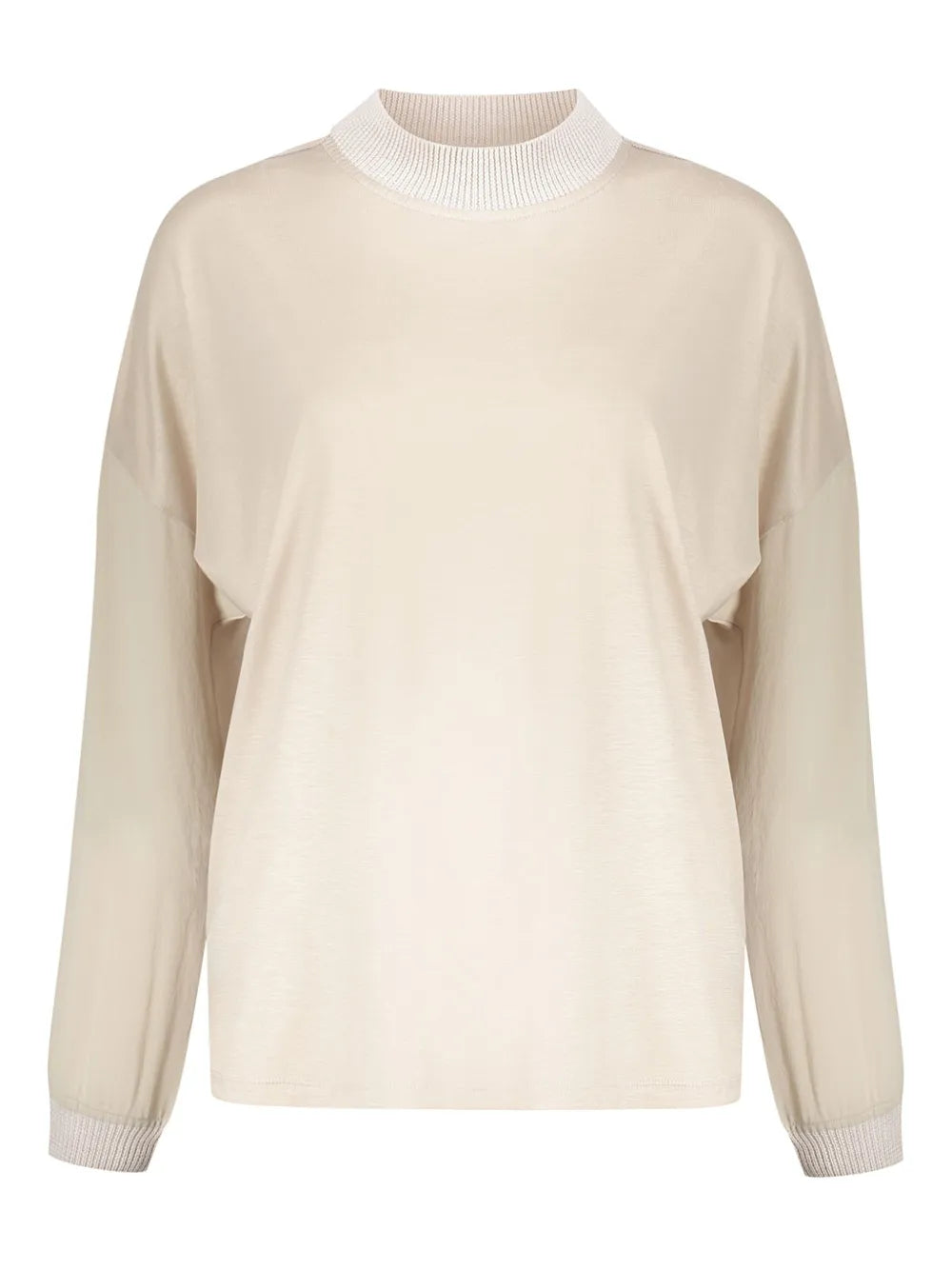 Crew-Neck Long-Sleeve Top