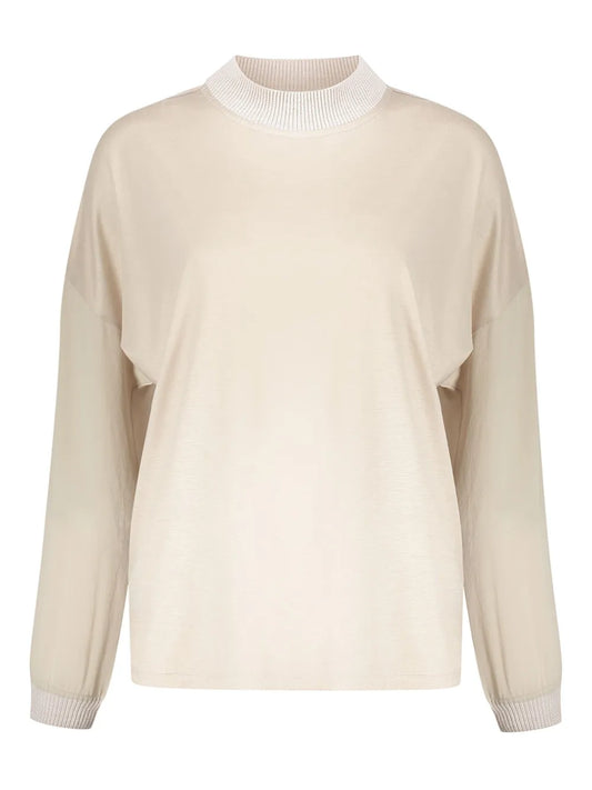 Crew-Neck Long-Sleeve Top