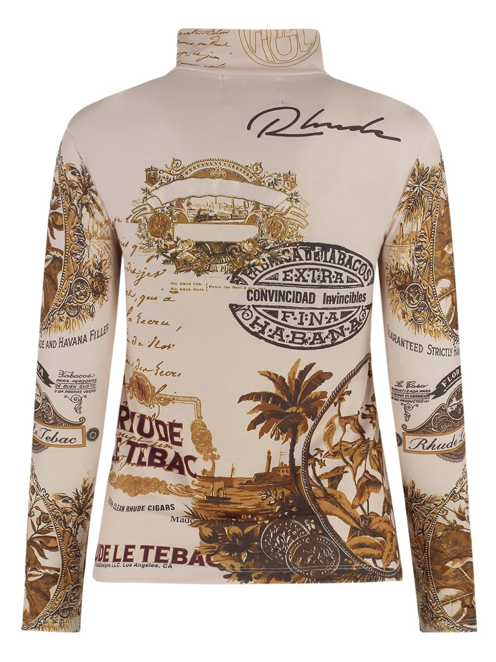 Printed Long-Sleeved Top