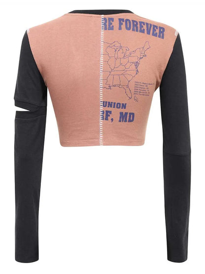 Long-Sleeve Cropped Top