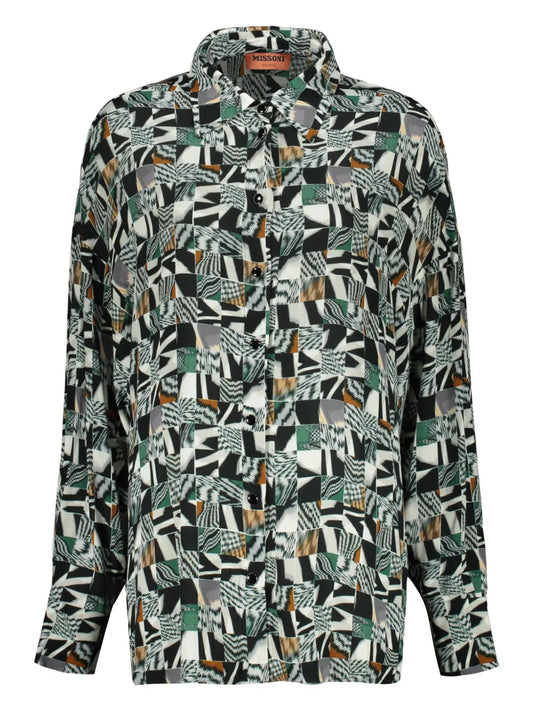 Abstract-Pattern Shirt