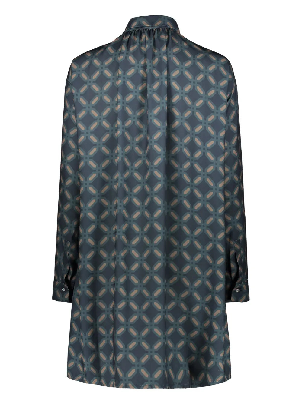 Geometric-Pattern Mini Dress