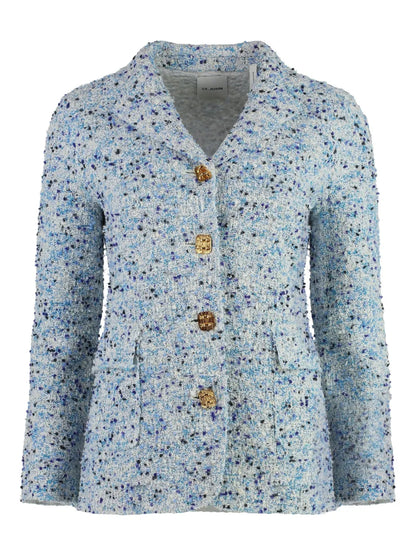 Single-Breasted Tweed Blazer