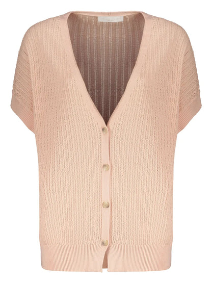 Pointelle-Knit Cardigan