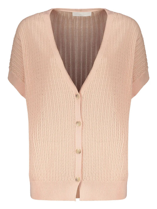 Pointelle-Knit Cardigan
